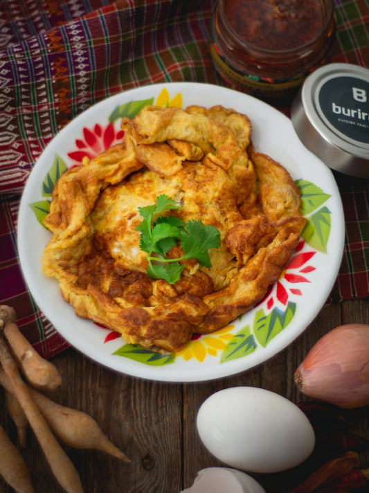 Omelette à la citronelle et au tamarin