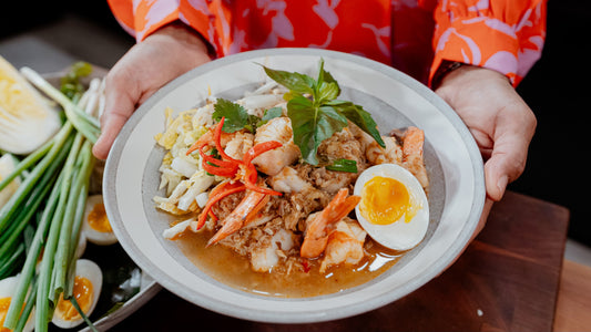 Soupe de poisson au cari rouge servi avec vermicelle de riz