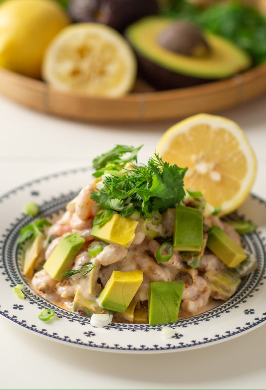 SALADE DE CREVETTES ET AVOCAT ÉPICÉE