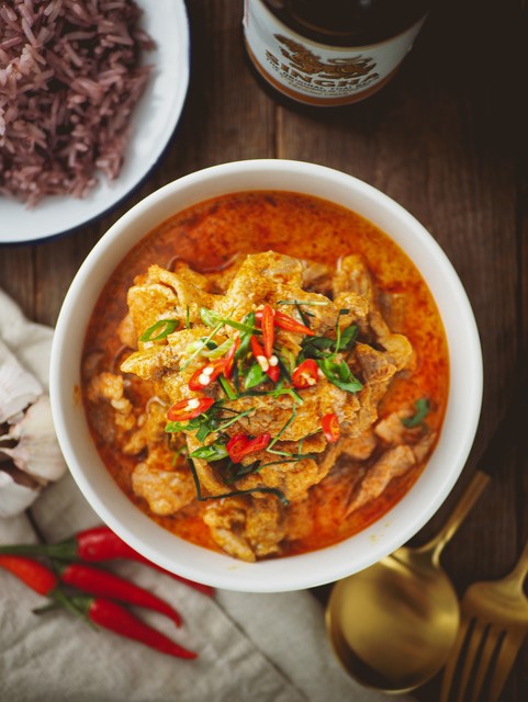 Cari Panang au porc / Panang pork curry